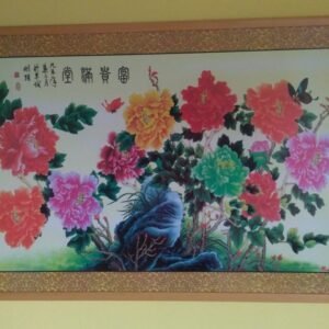 Feng shui obraz pivoňky 70 x 100