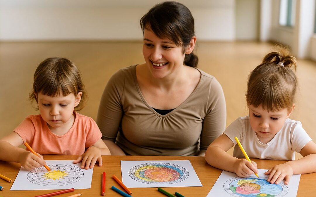 První mandaly pro děti – když pastelky rozzáří dětský svět