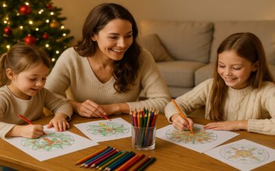 Vánoční mandaly a adventní mandaly: Zklidnění, radost a harmonie o vánocích